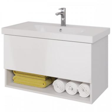 Мебель для ванной тумба Vod Ok Верди 120 белый Аспен AG-612 + умывальник врезной Vitra 6069 B003-0012	