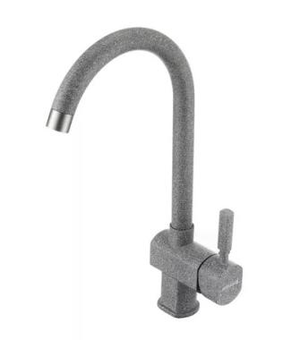 Однорычажный смеситель для кухни Акватон Лиам серый	