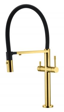 Смеситель для кухни UNO GOLD c краном для питьевой воды	