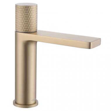 Смеситель ABBER Rund AF8710G для раковины, золото матовое	