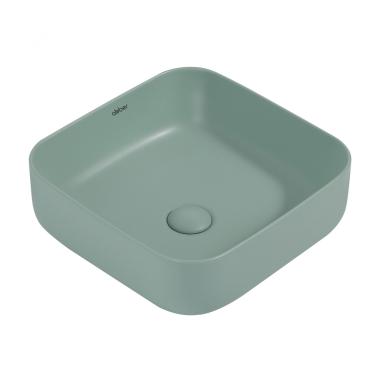 Раковина накладная ABBER Rechteck AC2211MCG светло-зеленая матовая	