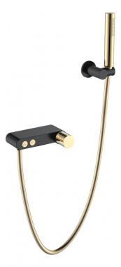 Смеситель STICK для ванны BLACK DIAMOND GOLD	