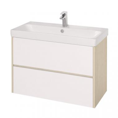 Мебель для ванной тумба Акватон Сканди 90 Белый/Дуб Верона	