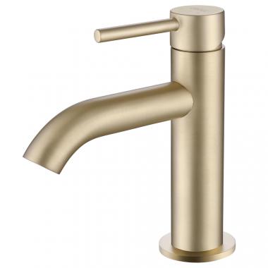 Смеситель ABBER Wasser Kreis AF8110G для раковины, золото матовое	