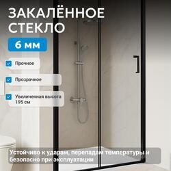 Душевая дверь ABBER Schwarzer Diamant AG30130BH