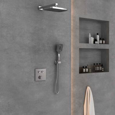 Душевой комплект VSFW-4211CH встраиваемый, 2 режима, хром	
