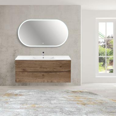 База под керамическую раковину Mia 1200 подвесная, 2 выкатных ящика soft close, V.Oak	