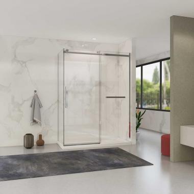 Душевой уголок Como Soft VSR-1CS9015CL, 1500*900, хром, стекло прозрачное Vincea VSR-1CS9015CL	