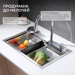 Кухонная мойка ABBER Wasser Kreis AF2194 хром