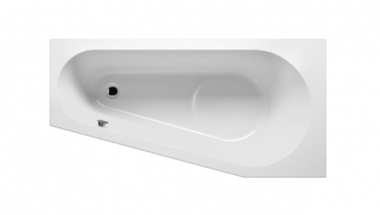 Отдельно стоящая ванна Riho Delta 150 left - plug&amp;play	
