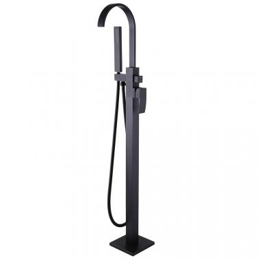 Смеситель ABBER Wasserfall AF8615B напольный, черный матовый	