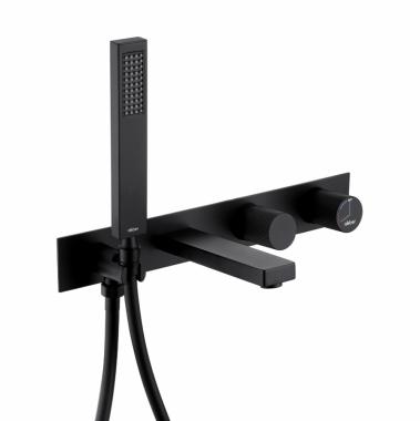 Смеситель ABBER Rund AF8730B для ванны скрытого монтажа, черный матовый	