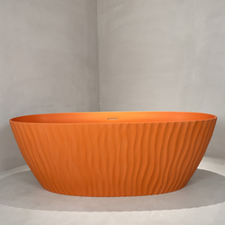 Ванна из искусственного камня ABBER Stein AS9684MO оранжевая матовая