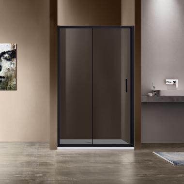 Душевая дверь Garda VDS-1G120CGB, 1200, черный, стекло тонированное	