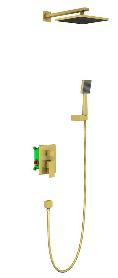 Душевая система Timo Selene SX-2069/17SM скрытого монтажа, золото матовое