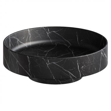 Раковина накладная Corian 400*130 Nero Marquina	