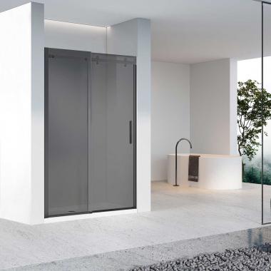 Душевая дверь Como-N VDS-4CN120CGB, 1200, черный, стекло тонированное	
