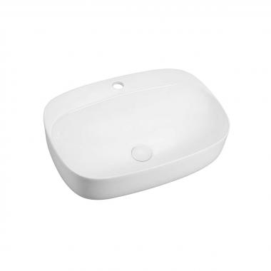 Раковина керамическая Vincea VBS-306, 595*420*155, накладная, цвет белый	