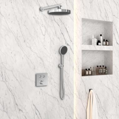 Душевой комплект VSFW-4I212CH встраиваемый, двухрежимный, хром	