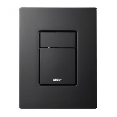 Кнопка смыва ABBER AC0123MB пневматическая, черная матовая	