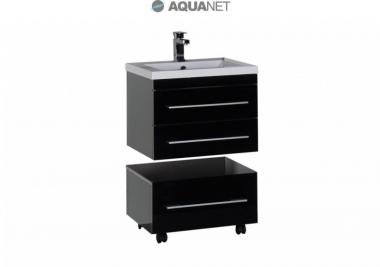 Мебель для ванной тумба Aquanet Верона 58 черная 180175	