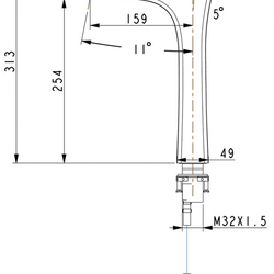 Смеситель Timo Helmi 4011/00-16F