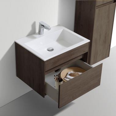 База под раковину Chiara 600 подвесная, 1 выкатной ящик soft-close, R.Oak	