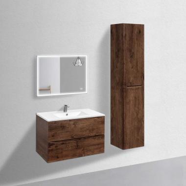 База под керамическую раковину Mia 900 подвесная, 2 выкатных ящика soft close, R.Wood	