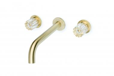 Смеситель из стены ELEGANTE на 3 отв. MAT GOLD	