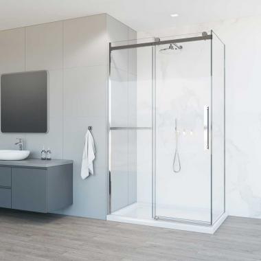 Душевой уголок Como Soft VSR-1CS1013CL, 1300*1000, хром, стекло прозрачное	
