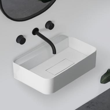 Раковина подвесная ABBER Stein AS2626 белая матовая	