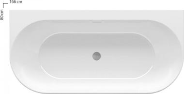 Отдельно стоящая ванна Ravak Freedom XC00100024 166x80	