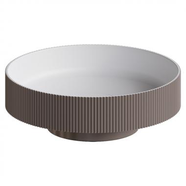 Раковина накладная рифленая Corian 400*130 DELMAR	