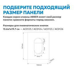 Кнопка смыва ABBER AC0124NG пневматическая, никель