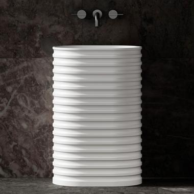 Раковина отдельностоящая ABBER Stein AS2550-H белая матовая	