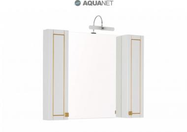 Зеркало Aquanet Честер 105 белое патина золото 186084	