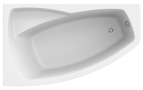 Отдельно стоящая ванна Riho Desire corner rechts белый glossy sparkle system/led 184x84	