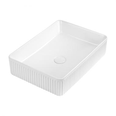 Раковина накладная ABBER Rechteck AC2216 белая	