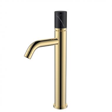 Смеситель STICK для умыв.выс.GOLD MRAMOR BLACK_Комплект	