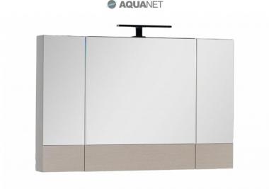  Зеркальный шкаф Aquanet Нота 100 светлый дуб камерино 158859	