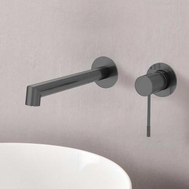 Смеситель для раковины Desire VBFW-1D1GM встраиваемый однорычажный, вороненая сталь	