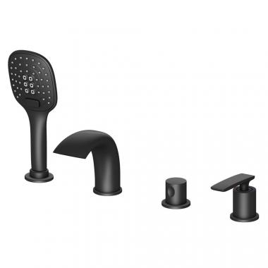 Смеситель Timo Helmi 4020/03Y на борт ванны, черный матовый	