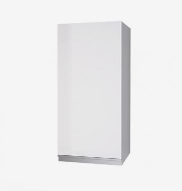  Пенал Dreja Grace GRACE, 35 см, подвесной/напольный, правый, 2 дверцы, 4 стеклянные полки, белый глянец	