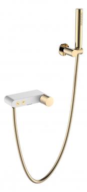 Смеситель STICK для ванны WHITE TOUCH GOLD	