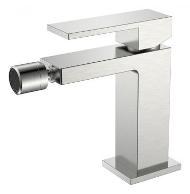 Смеситель для биде Qubic Brushed Nickel	