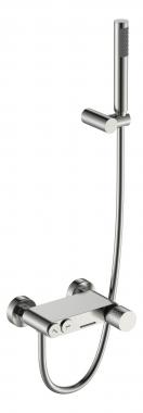 Смеситель STICK для ванны Nikel Brush с ручкой DIAMOND	