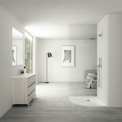 Поддон для душа из искусственного камня VST-4SQ9012W-L,1200*900*25, белый матовый, левый