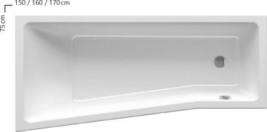 Отдельно стоящая ванна Ravak Be Happy II C961000000 L 160x75	