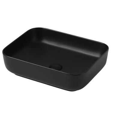 Раковина накладная ABBER Rechteck AC2202MB черная матовая	