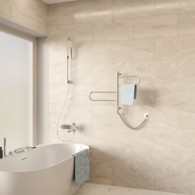 Полотенцесушитель электрический Vincea VTD-1R1CE 44x60, хром, таймер	